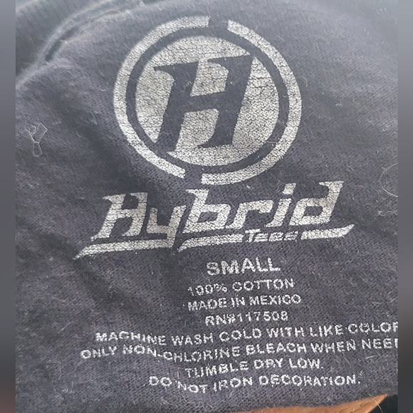 Hybrid Tees Party Animals graphic tshirt bear penguin chimpanzee Small black - Picture 5 of 5